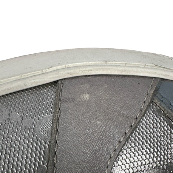 Gucci Coda GG Imprime Monogram Shoes Men’s 7.5 G Silver High Top Lace Sneakers - Picture 12 of 16